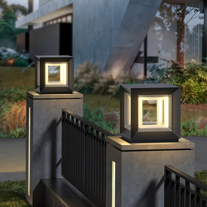 Light Cube Outdoor Post Light | Kalsten