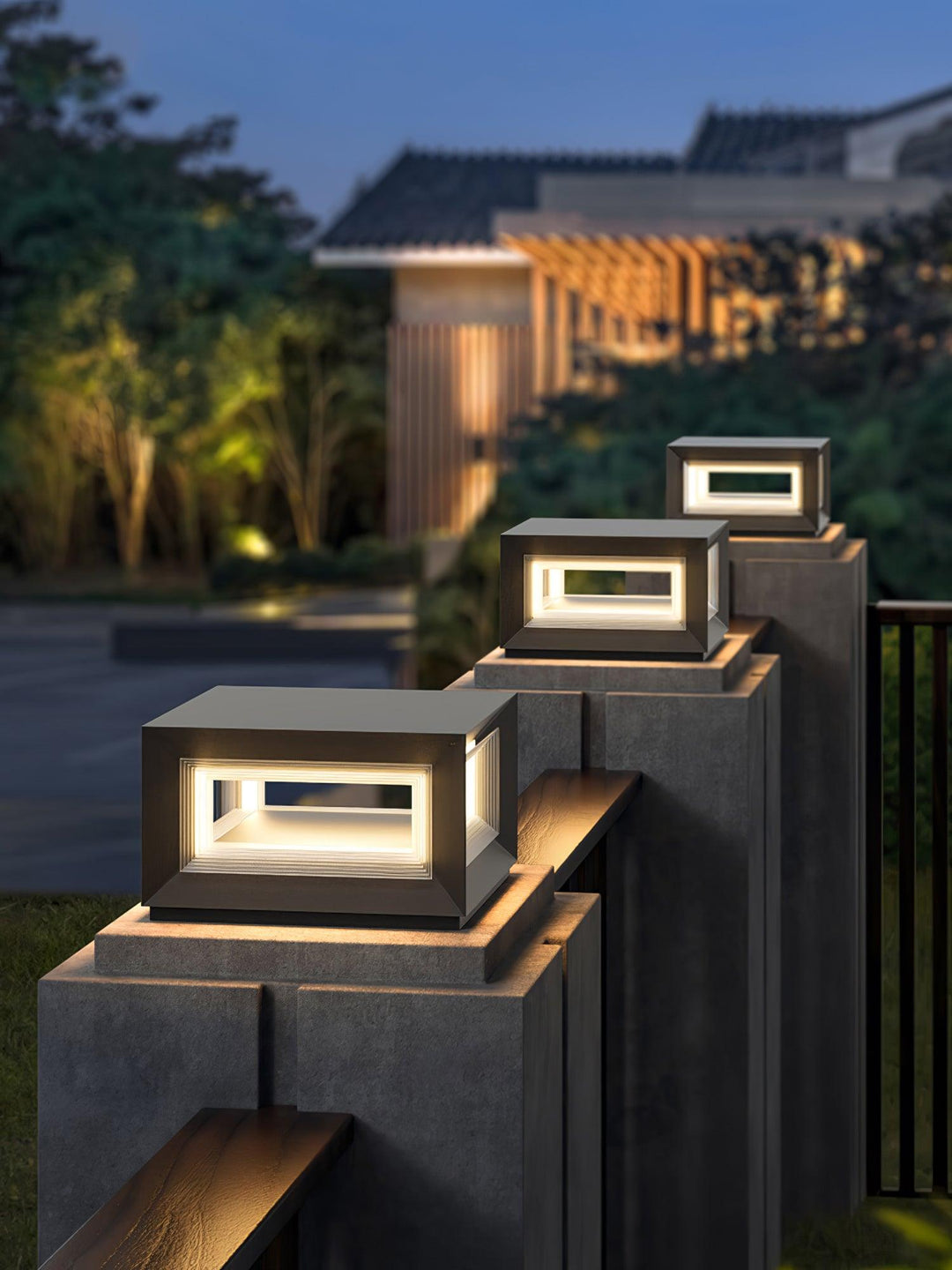 Light Cube Outdoor Post Light | Kalsten