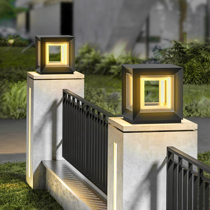 Light Cube Outdoor Post Light | Kalsten