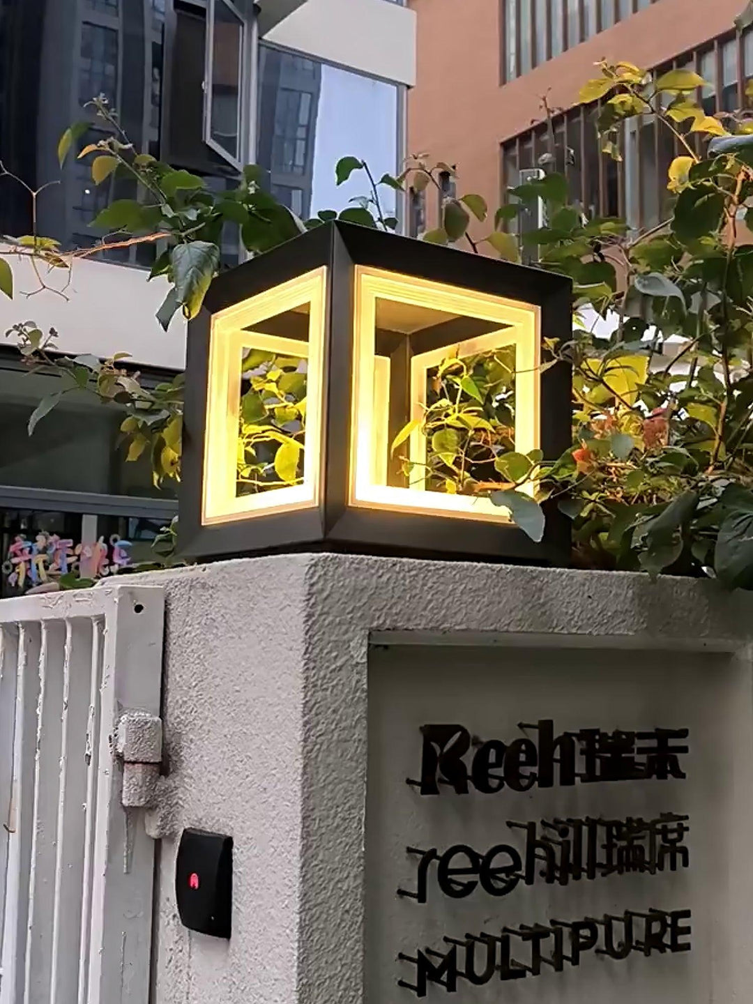 Light Cube Outdoor Post Light | Kalsten