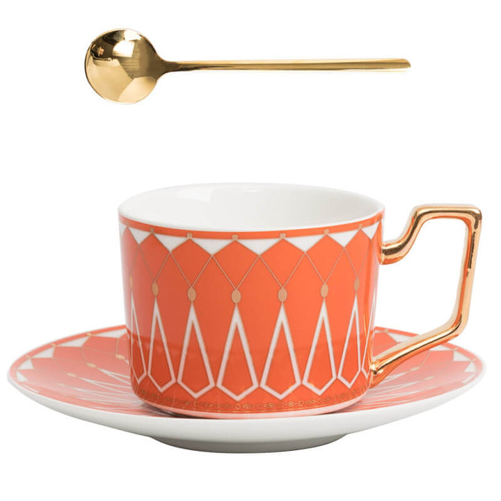 Kalsten | Square A Retro-Pattern Coffee Mug