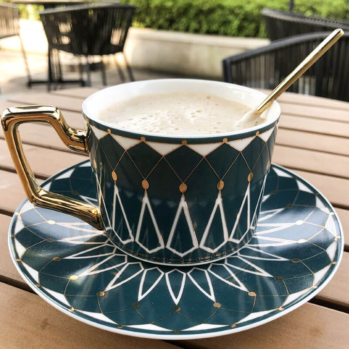 Kalsten | Square A Retro-Pattern Coffee Mug