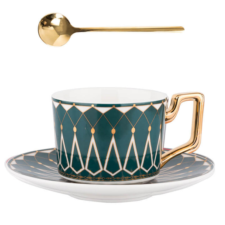 Kalsten | Square A Retro-Pattern Coffee Mug