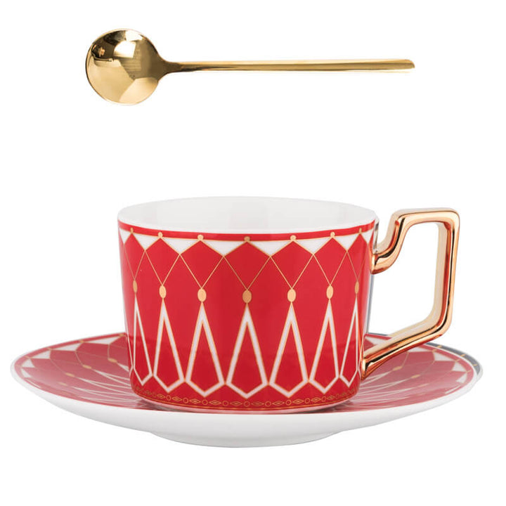 Kalsten | Square A Retro-Pattern Coffee Mug