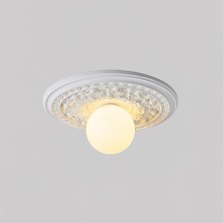 Ceiling Light Acrylic 13.7 in Beige Flush Mount Living Room Bedroom Decorative Fixture | Kalsten