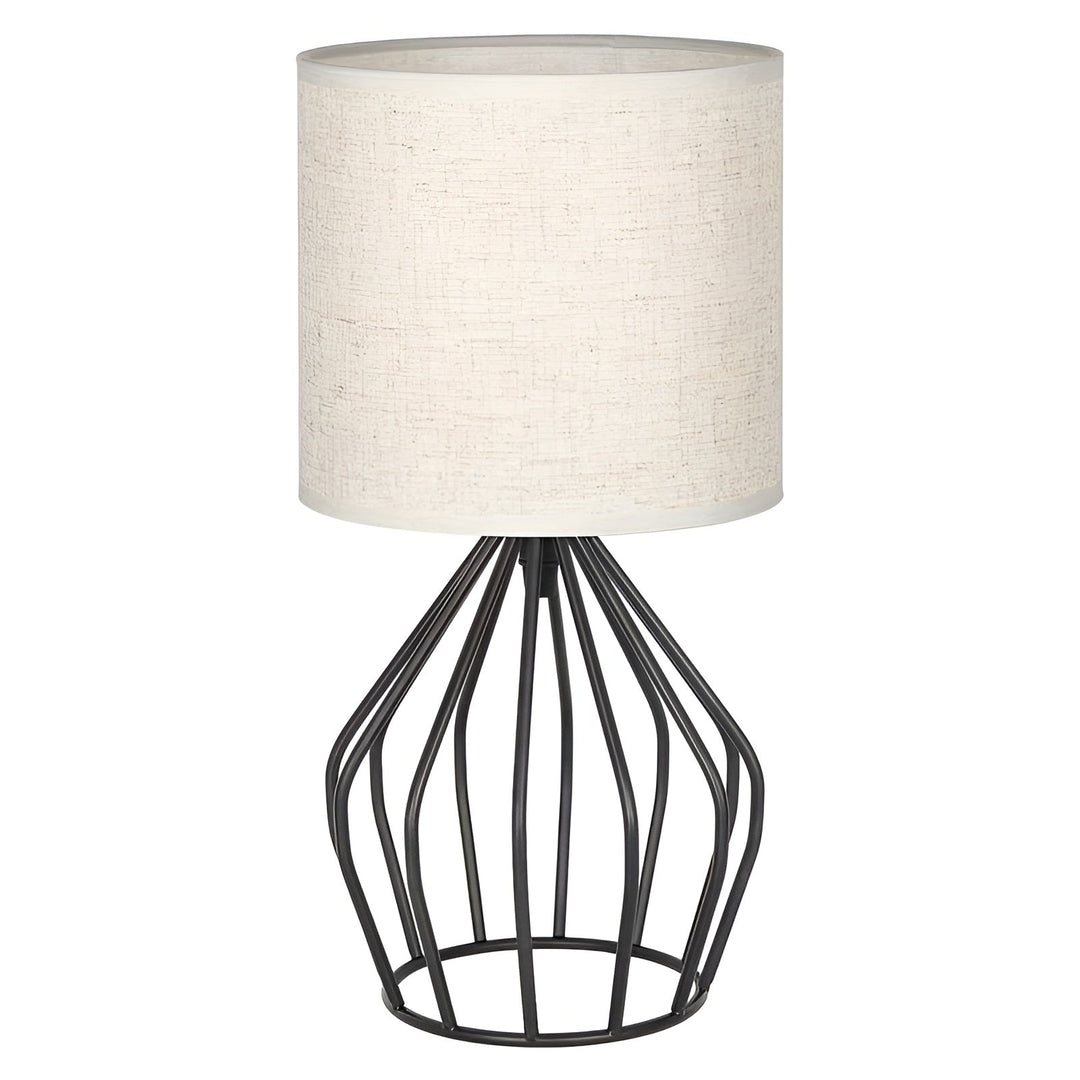 Elegant Table Lamp with Linen Shade and Metal Base – Perfect Lighting Kalsten