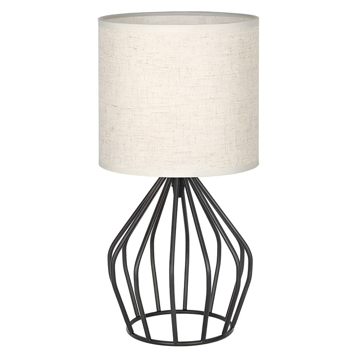 Elegant Table Lamp with Linen Shade and Metal Base – Perfect Lighting Kalsten