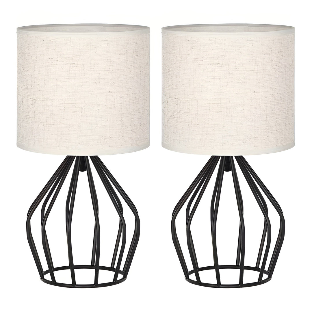 Elegant Table Lamp with Linen Shade and Metal Base – Perfect Lighting Kalsten