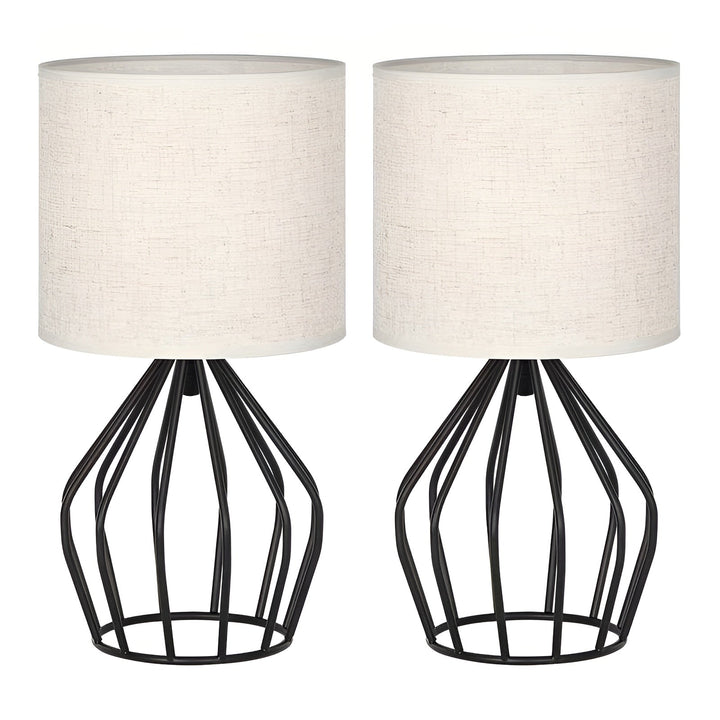 Elegant Table Lamp with Linen Shade and Metal Base – Perfect Lighting Kalsten