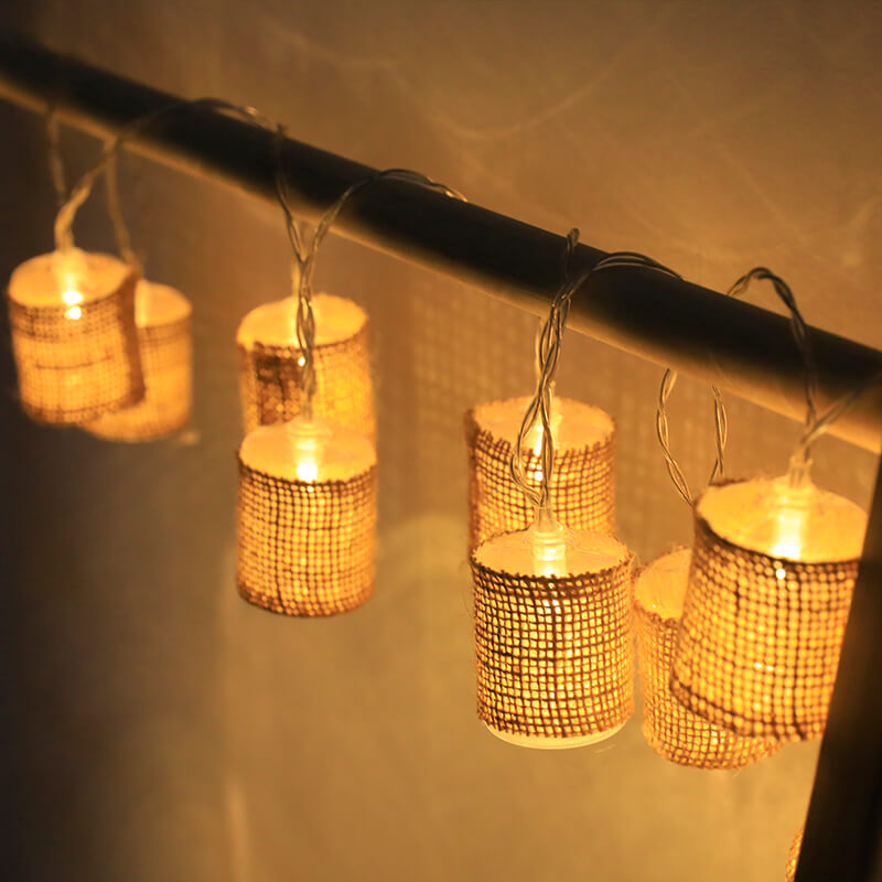 Linen Lantern String Lights | Kalsten
