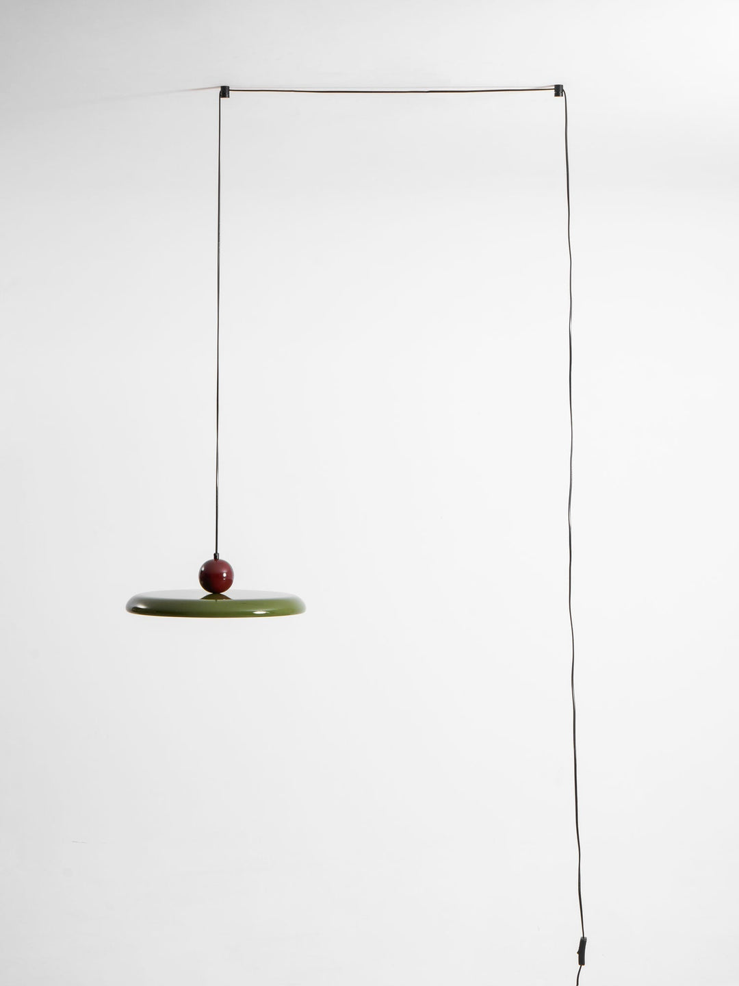 Metal Pendant Ceiling Light 11.8 in Round Disk Warm LED Indoor Dining Room Kitchen Island Hanging Fixture | Kalsten