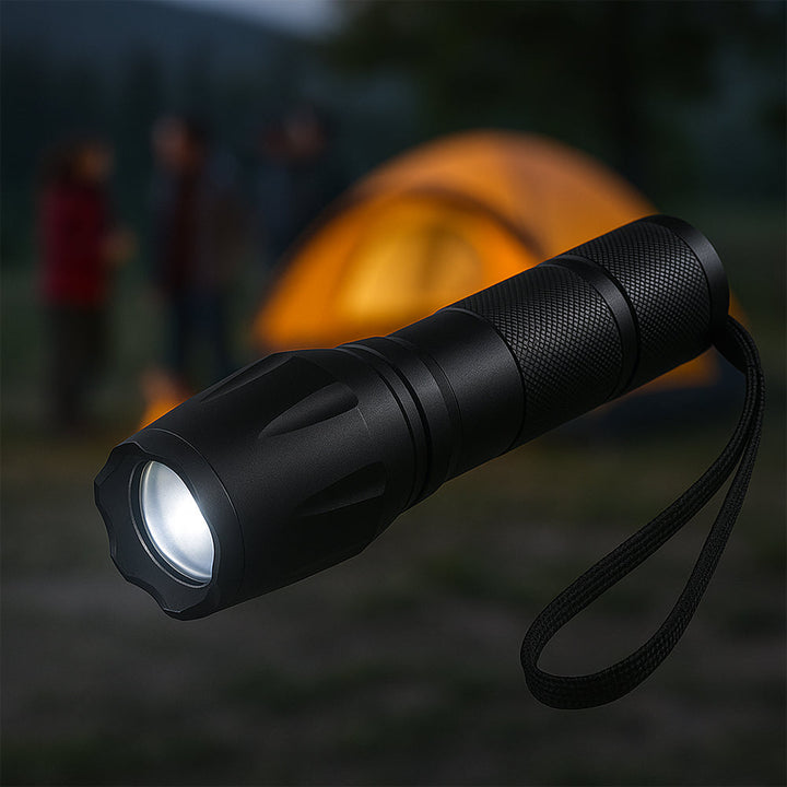 Taclight LED Zoom Flashlight (waterproof and shockproof) w/5 functions | Kalsten