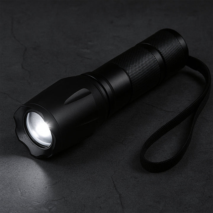 Taclight LED Zoom Flashlight (waterproof and shockproof) w/5 functions | Kalsten