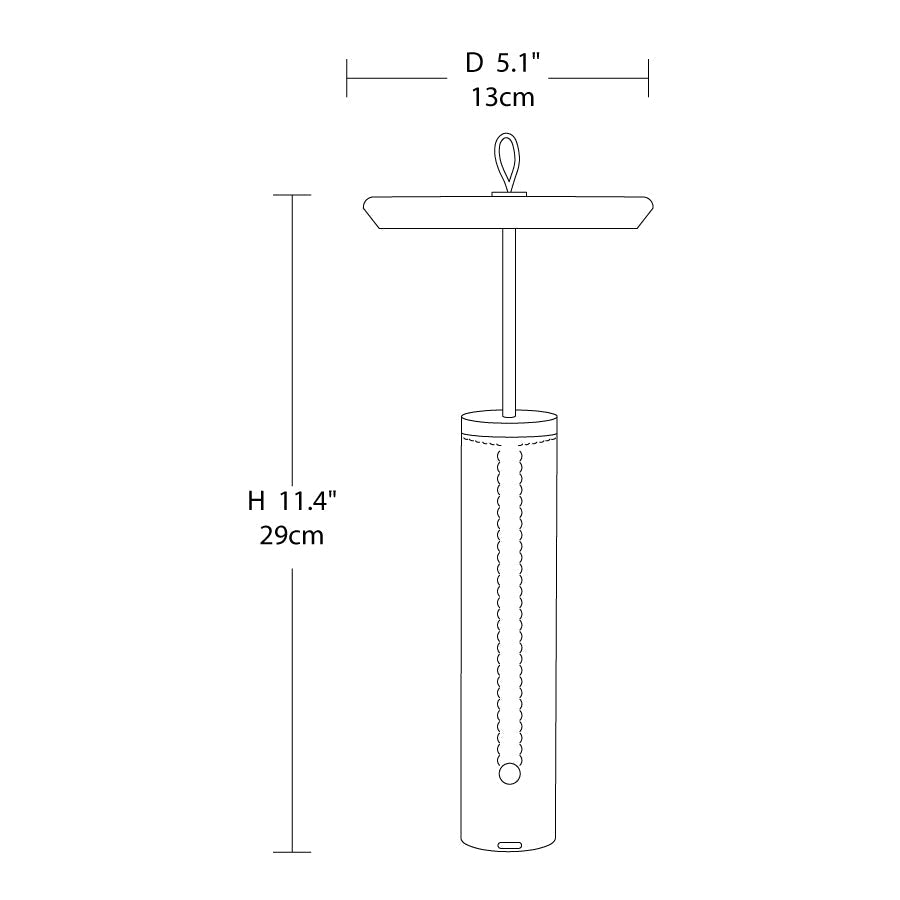 Luca Portable Table Lamp 5.1″ | Kalsten