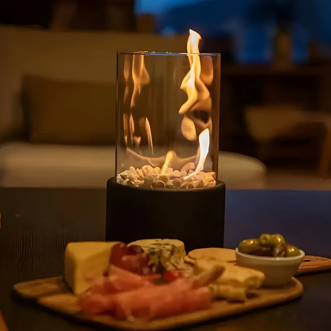 Kalsten | Lujolux Table Fireplace – Stylish Bio-Ethanol Fireplace for Coziness and Warmth