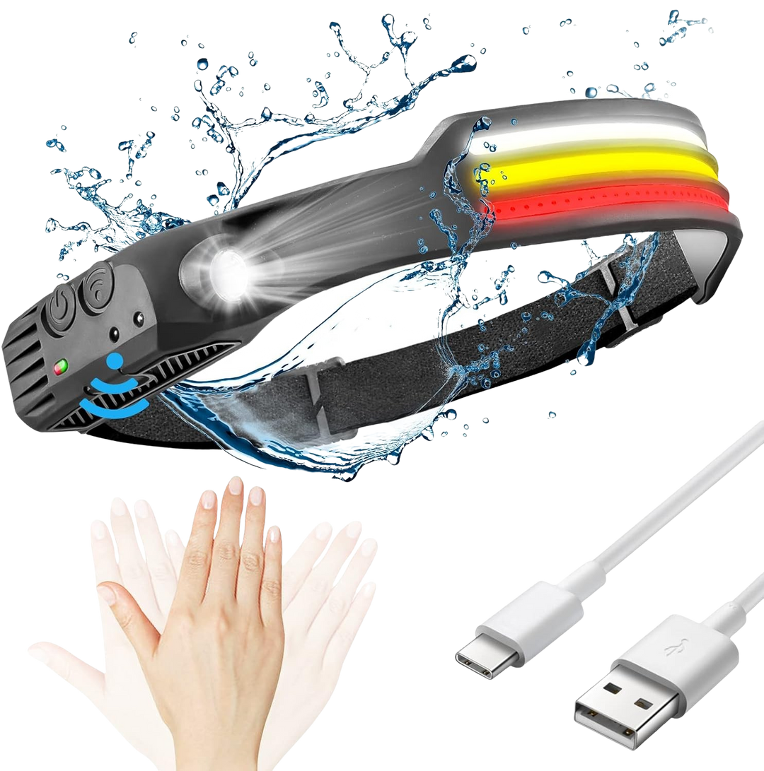 X3 Waterproof Rechargeable LED Headlamp