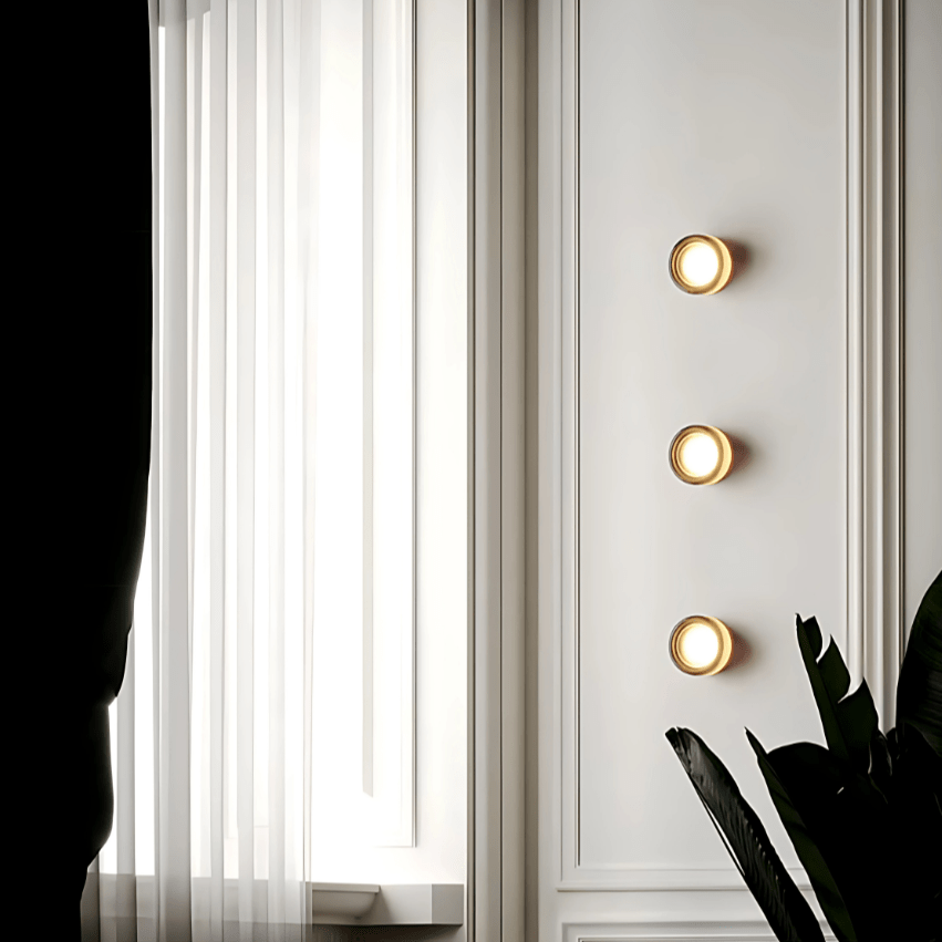 Luminara | Elegant Modern Metal Glass Wall Sconce Light Fixture | Kalsten