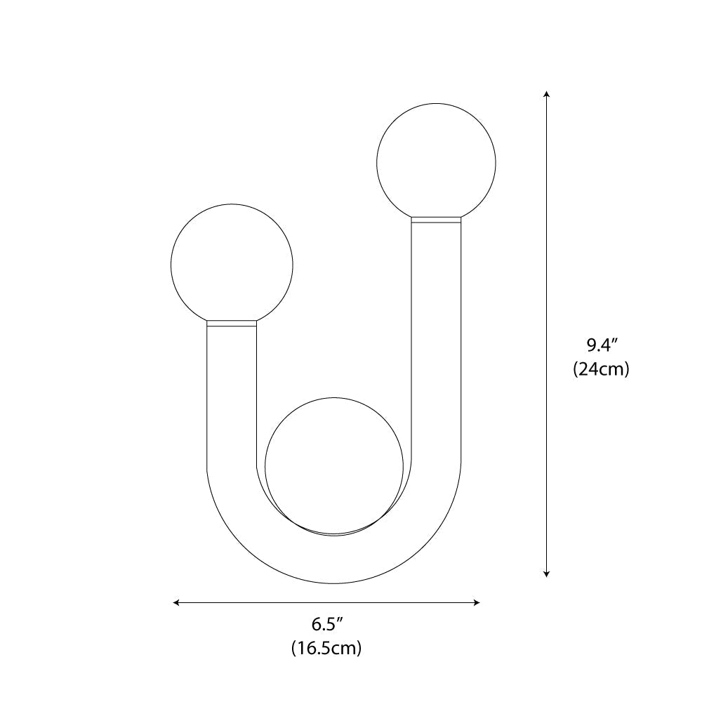 Luna U-shaped Wall Lamp | Kalsten