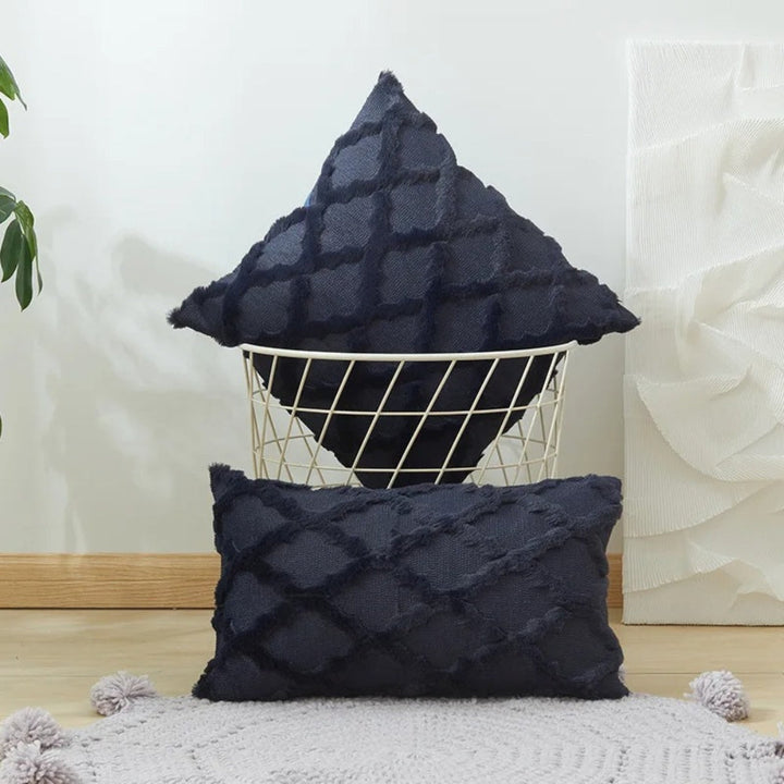 Variant image for Boho Velvet Pillow Cover Set – Soft Touch Geometric Cushion Covers for Elegant Living Spaces-25