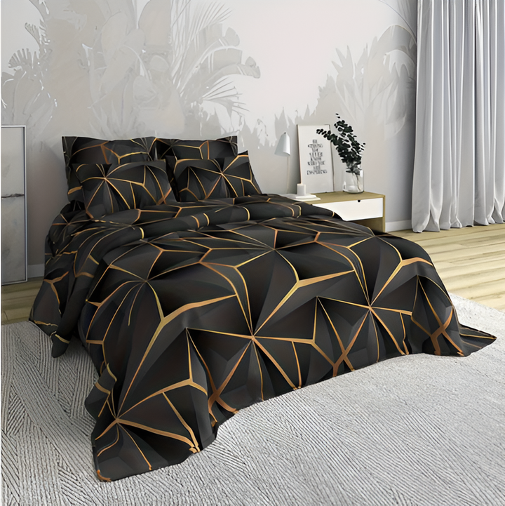 Kalsten | CLOUDLUX - Fluffy 3D-printed check bedding set
