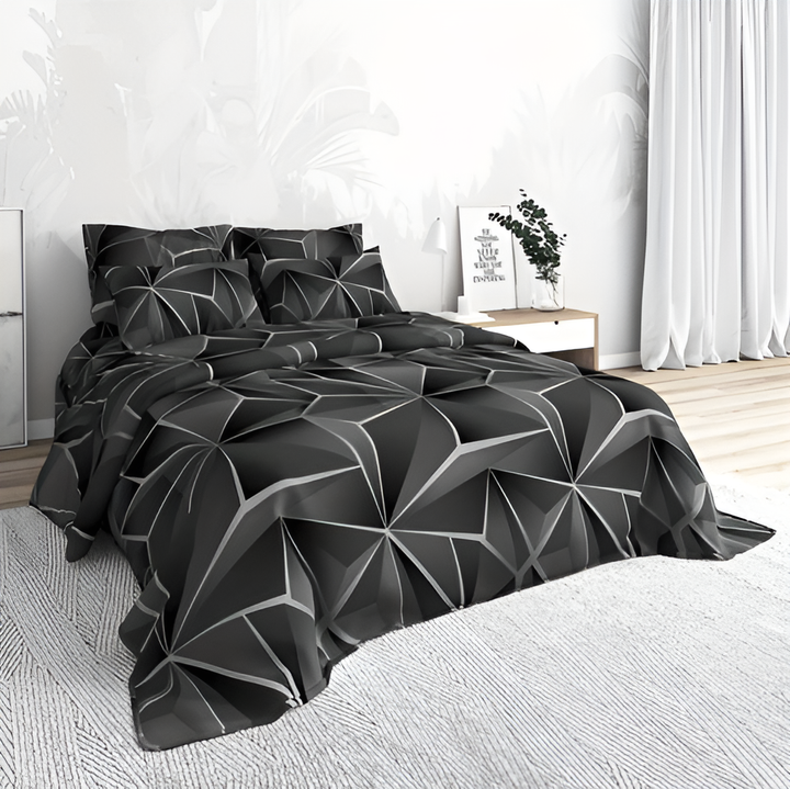 Kalsten | CLOUDLUX - Fluffy 3D-printed check bedding set