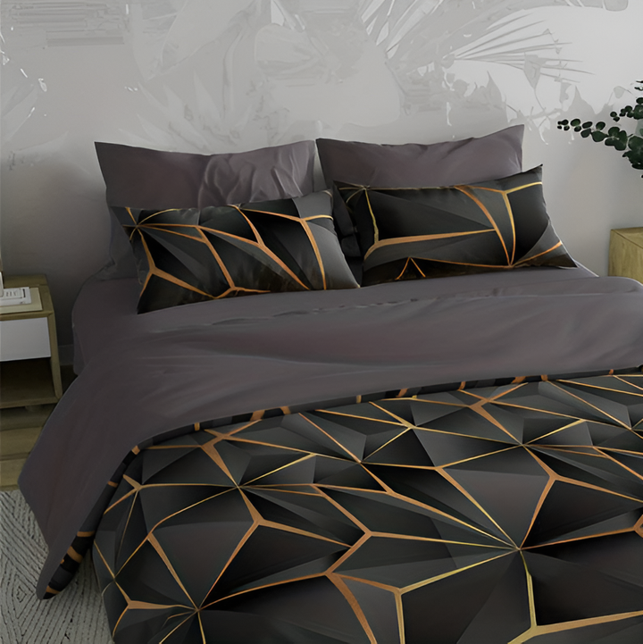 Kalsten | CLOUDLUX - Fluffy 3D-printed check bedding set