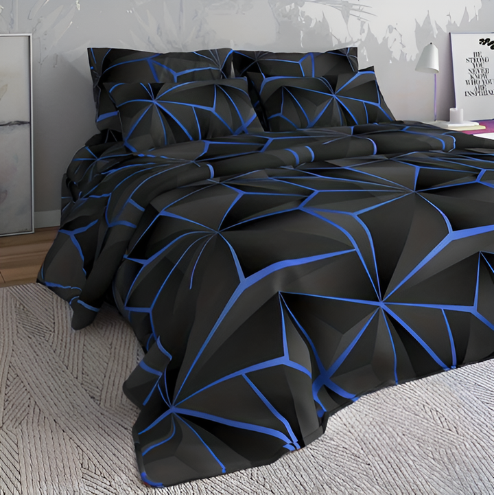 Kalsten | CLOUDLUX - Fluffy 3D-printed check bedding set