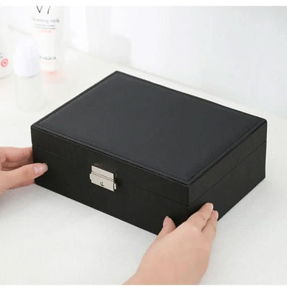 Skanto | Jewelry Box Made of Wood with PU Leather Surface
