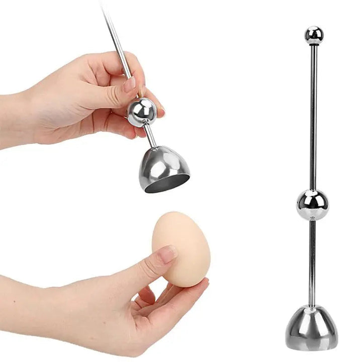 Kalsten | Luxurious Egg Opener made of Stainless Steel – Perfect for Breakfast Eggs & Soft Boiled Eggs