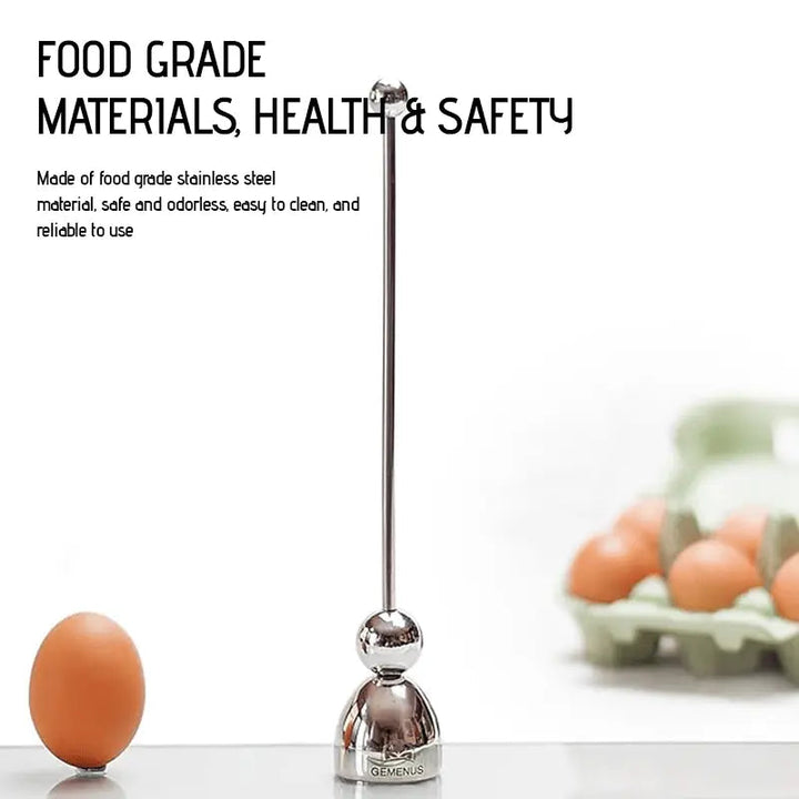 Kalsten | Luxurious Egg Opener made of Stainless Steel – Perfect for Breakfast Eggs & Soft Boiled Eggs