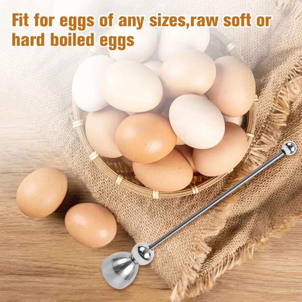 Kalsten | Luxurious Egg Opener made of Stainless Steel – Perfect for Breakfast Eggs & Soft Boiled Eggs
