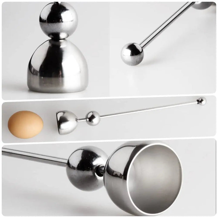 Kalsten | Luxurious Egg Opener made of Stainless Steel – Perfect for Breakfast Eggs & Soft Boiled Eggs