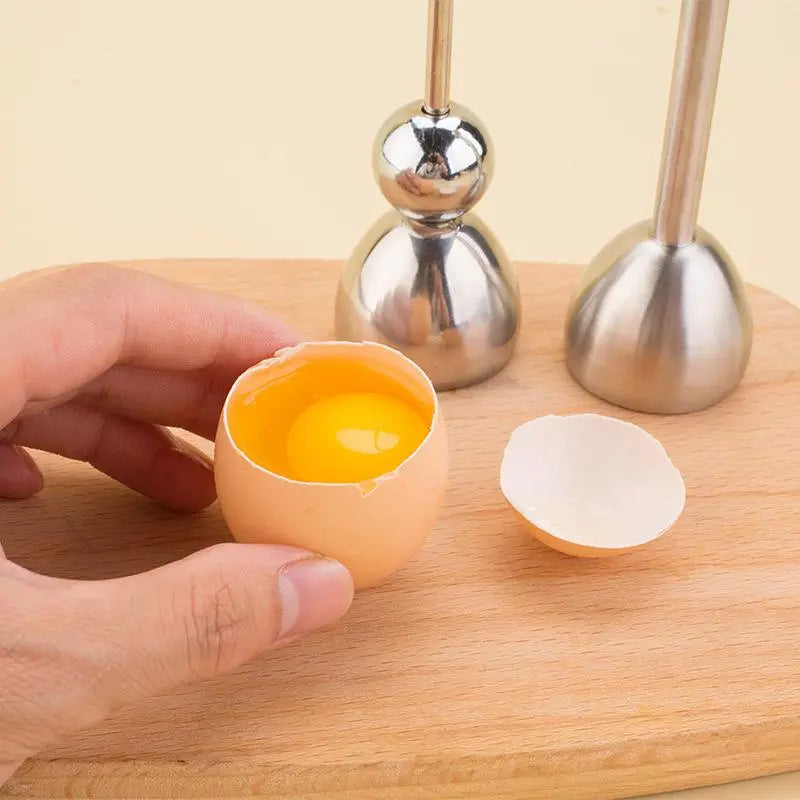 Kalsten | Luxurious Egg Opener made of Stainless Steel – Perfect for Breakfast Eggs & Soft Boiled Eggs