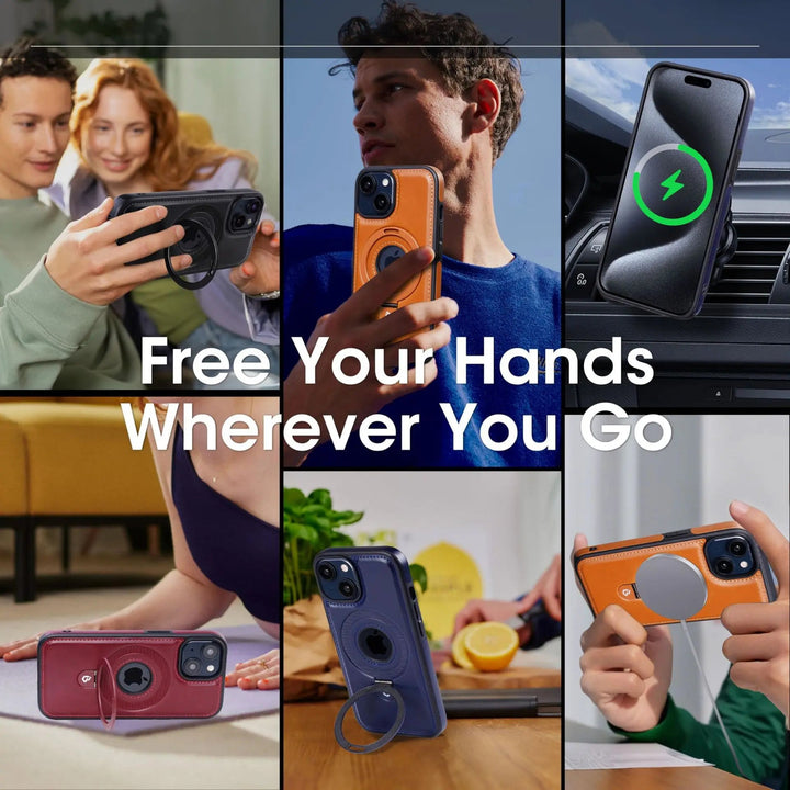 Kalsten | Magnetic iPhone case with invisible ring holder