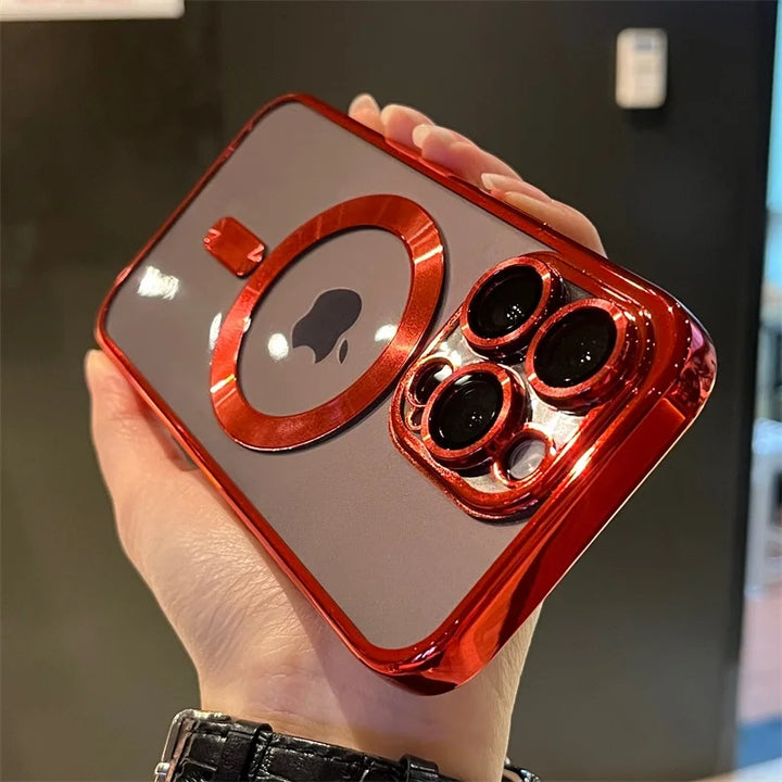 Kalsten | Plating Clear Soft Magnetic Case for iPhone