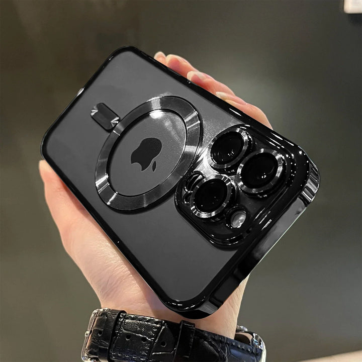 Kalsten | Plating Clear Soft Magnetic Case for iPhone