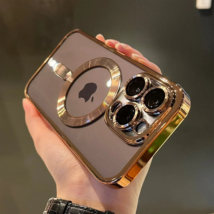 Kalsten | Plating Clear Soft Magnetic Case for iPhone