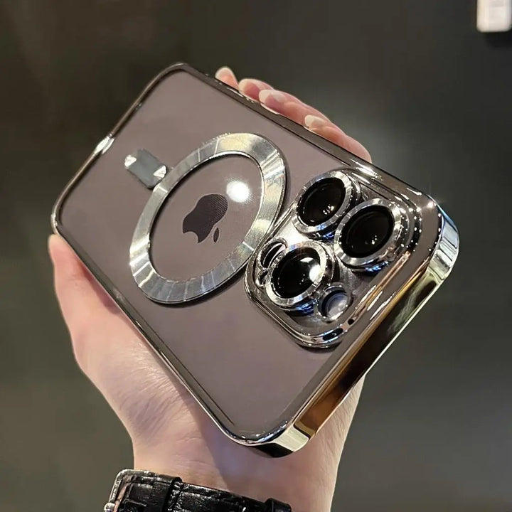 Kalsten | Plating Clear Soft Magnetic Case for iPhone