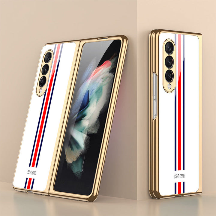 Kalsten | Luxurious Coating Tempered Glass Case for Samsung Galaxy Z Fold 3 5G