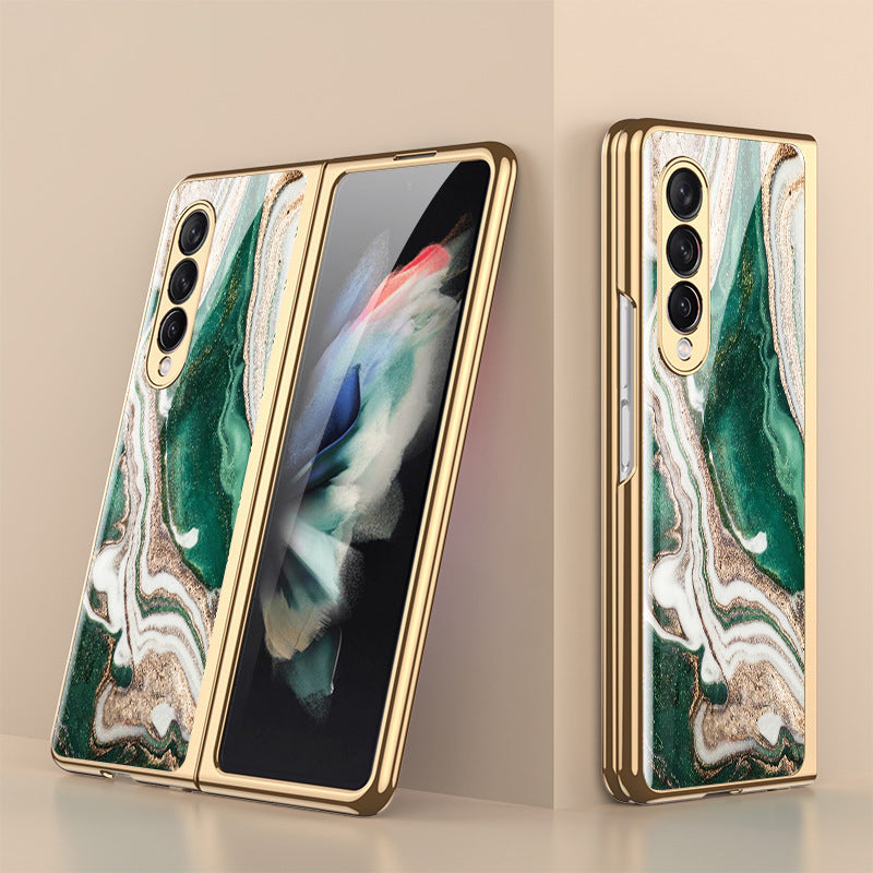 Kalsten | Luxurious Coating Tempered Glass Case for Samsung Galaxy Z Fold 3 5G
