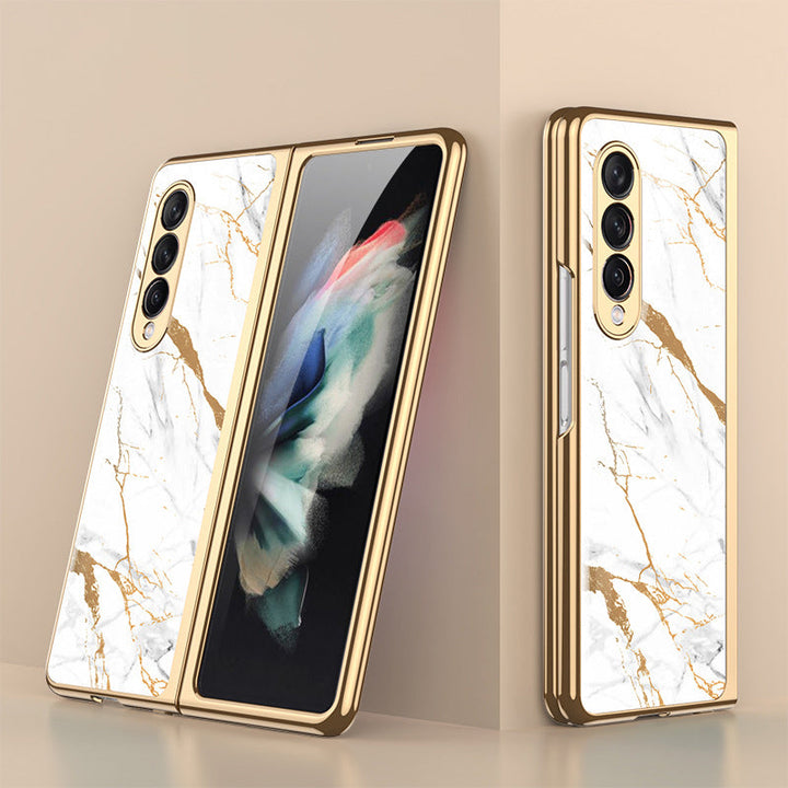 Kalsten | Luxurious Coating Tempered Glass Case for Samsung Galaxy Z Fold 3 5G