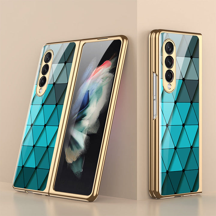 Kalsten | Luxurious Coating Tempered Glass Case for Samsung Galaxy Z Fold 3 5G