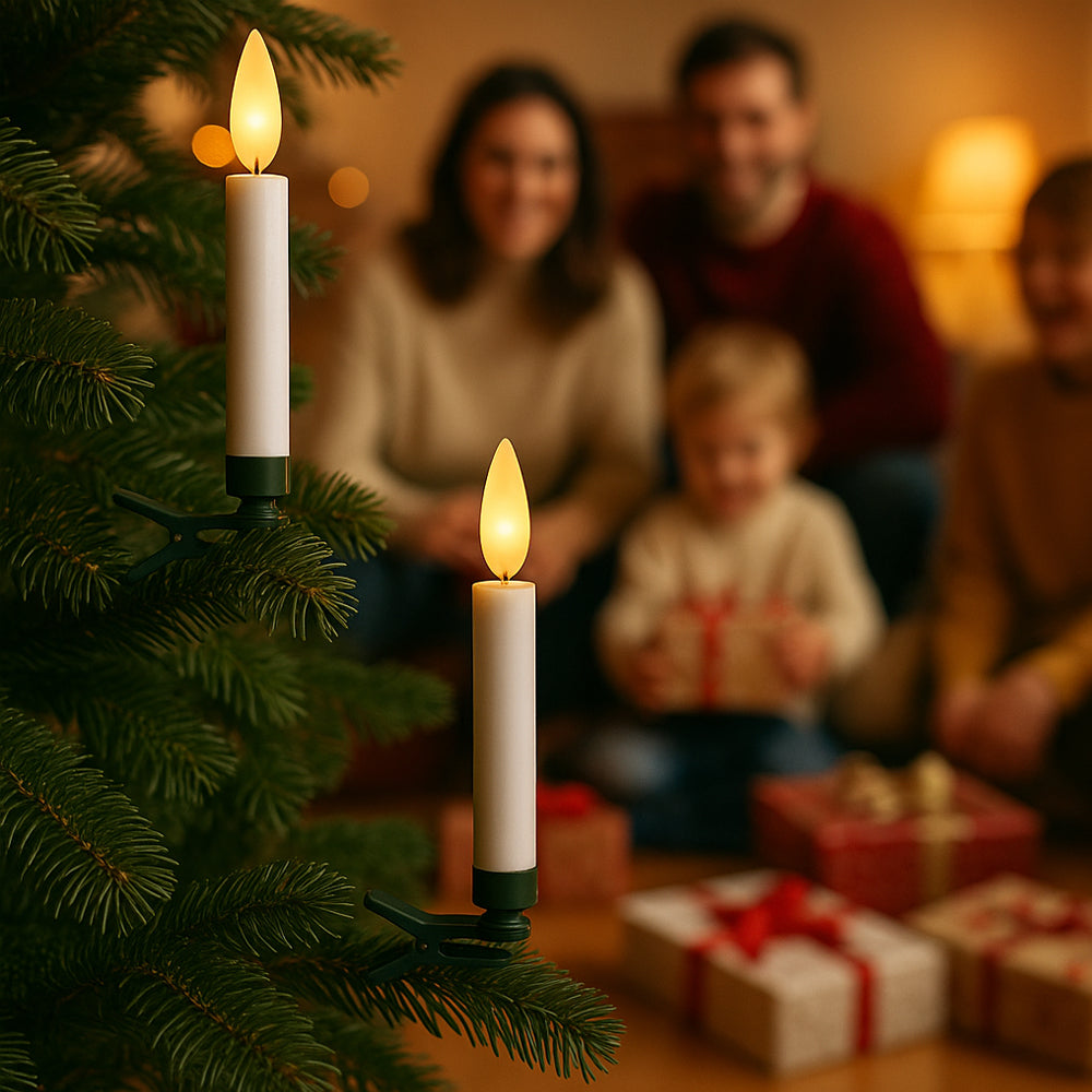 Wireless LED Christmas Tree Candles with Remote Control – 10, 20 or 30 Pieces. | Kalsten