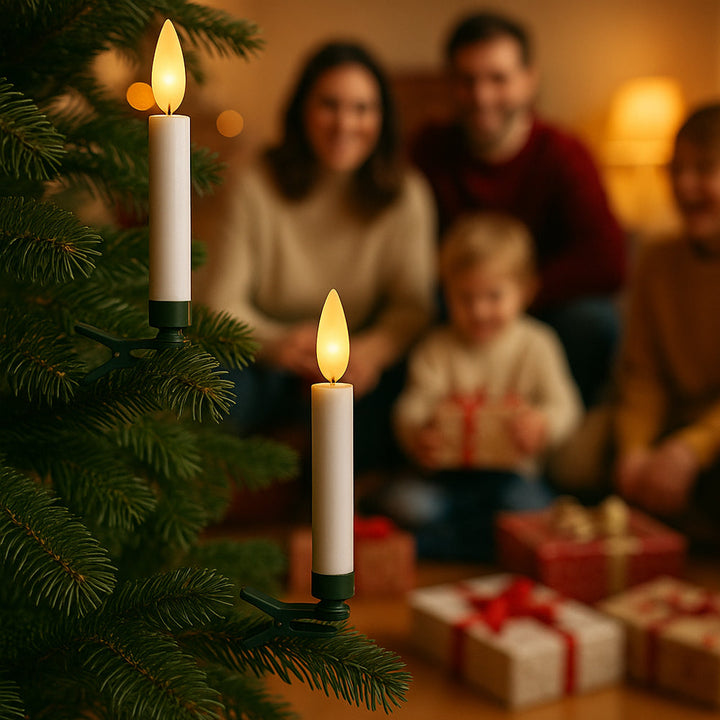 Wireless LED Christmas Tree Candles with Remote Control – 10, 20 or 30 Pieces. | Kalsten