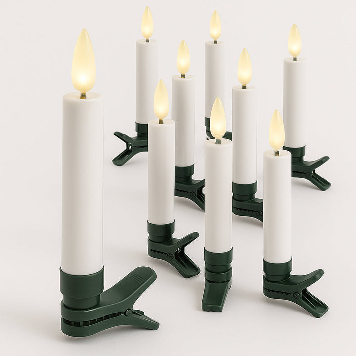 Wireless LED Christmas Tree Candles with Remote Control – 10, 20 or 30 Pieces. | Kalsten