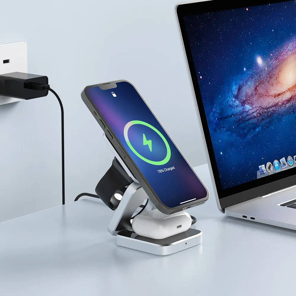 PowerFlex 3-in-1 Charging Station - Magnetic & Foldable Charging Kalsten