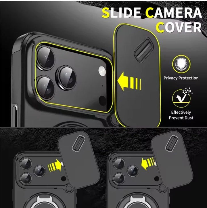 Kalsten | Durable shockproof case with magnetic ring holder for iPhone 17