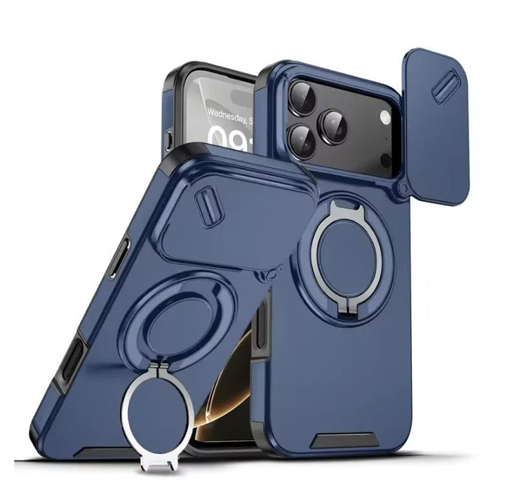 Kalsten | Durable shockproof case with magnetic ring holder for iPhone 17