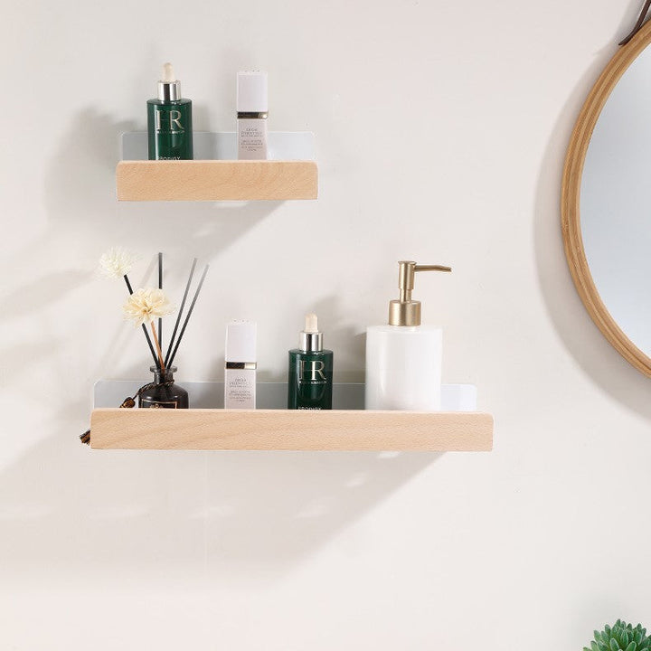 Woodify Wall Shelf - Stylish Shower Rack Without Drilling Kalsten