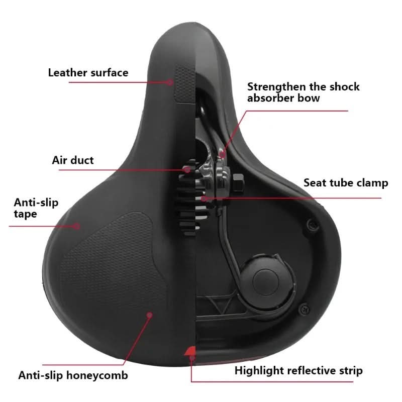 BowLift | Breathable & Soft Bicycle Seat for Effortless Cycling